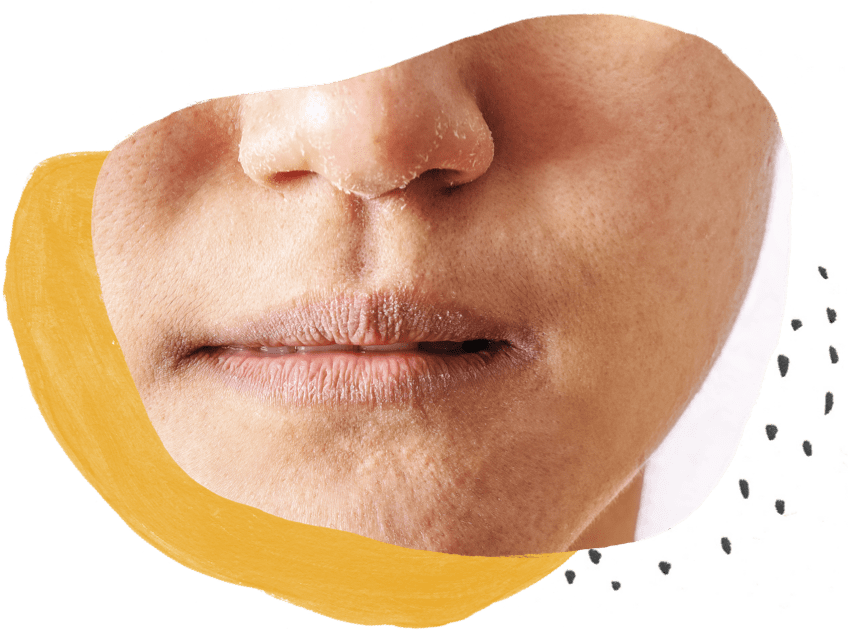 a close up of a person's face