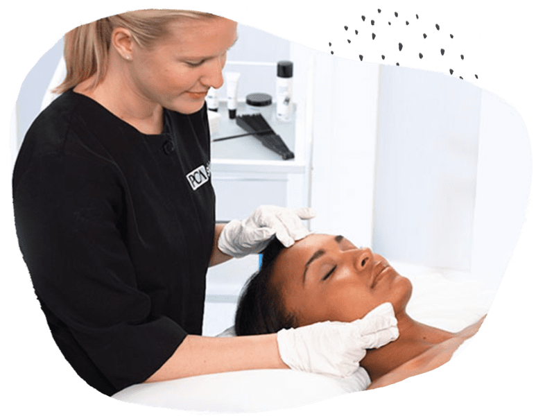 a woman receiving a massage