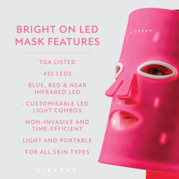 a person wearing a pink mask
