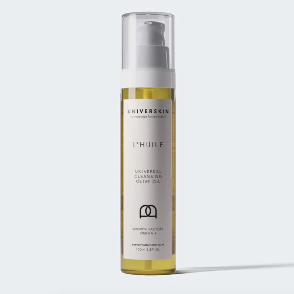 Bottle of universal cleansing olive oil